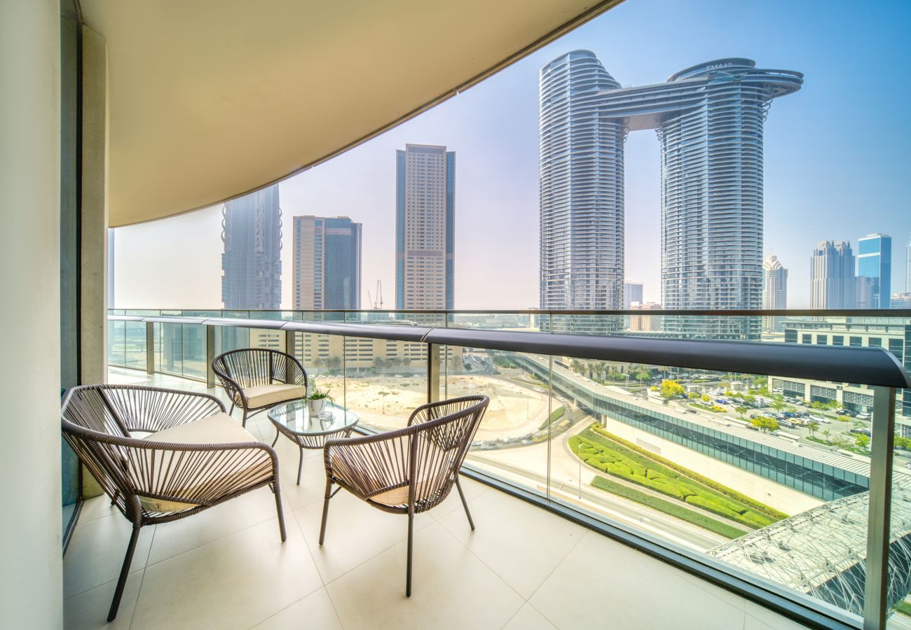 Apartment in Dubai -  Trendy 2BR Downtown Apt, Steps from Burj Khalifa