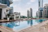 Apartment in Dubai -  Elegant 2BR w/ Breathtaking Marina Balcony