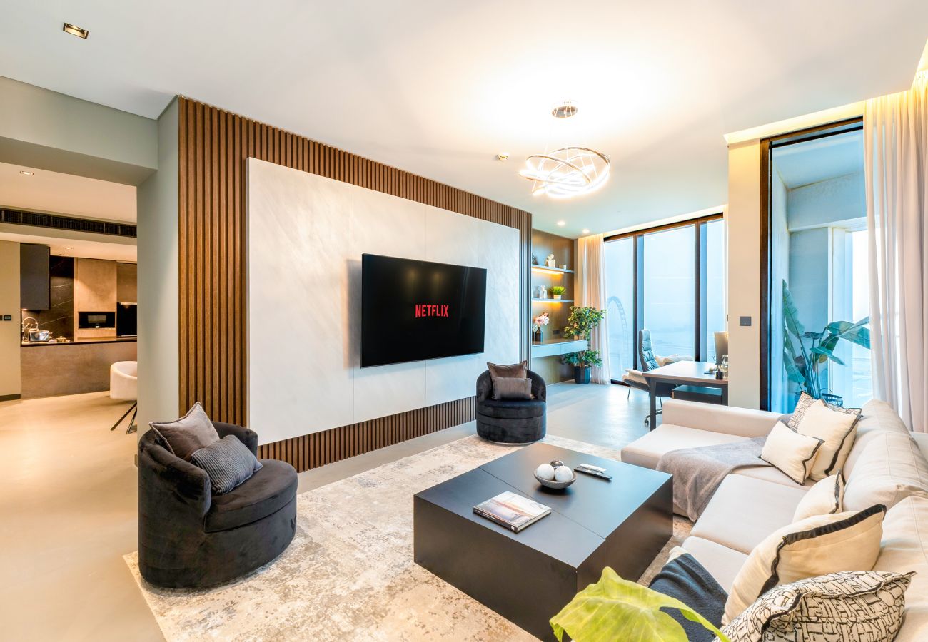 Apartment in Dubai - Modern 4BR+M w/ Beach Access at Address JBR