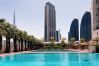 Apartment in Dubai - Cozy DIFC Duplex w/ Burj View, Pool and Gym