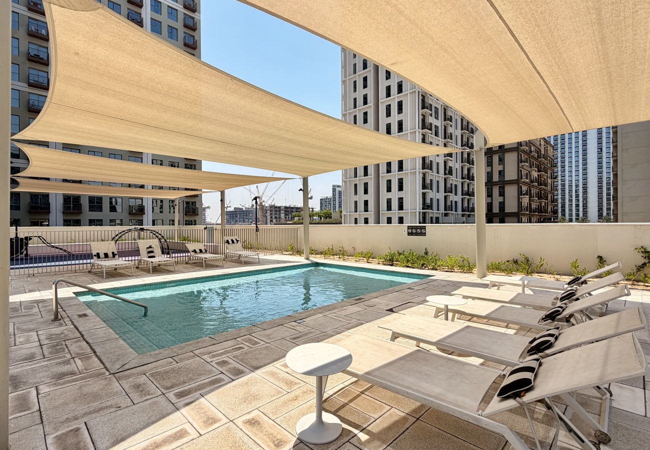 Apartment in Dubai - Boho-Chic 1BR w/ Pool | Dubai Hills