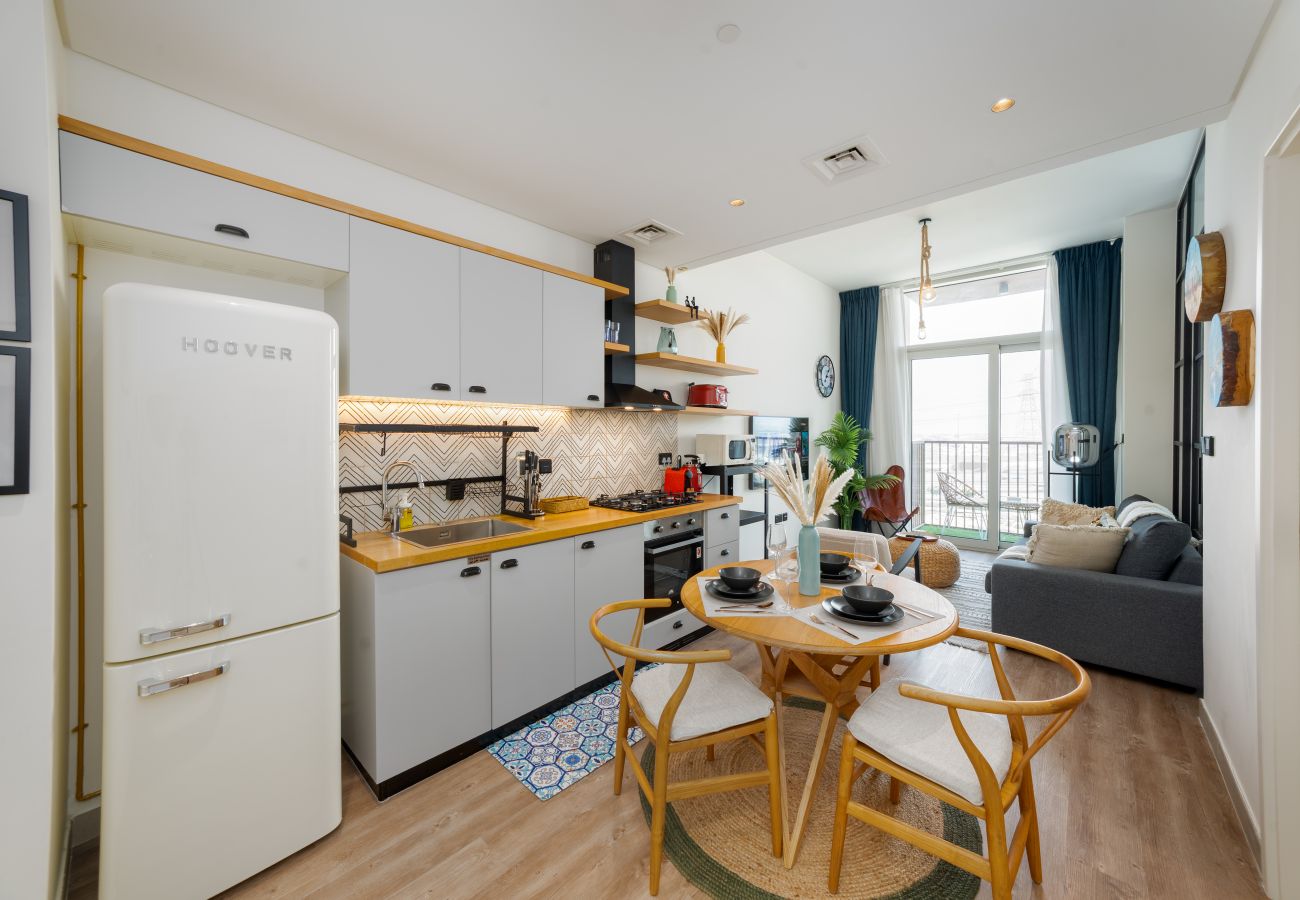 Apartment in Dubai - Boho-Chic 1BR w/ Pool | Dubai Hills