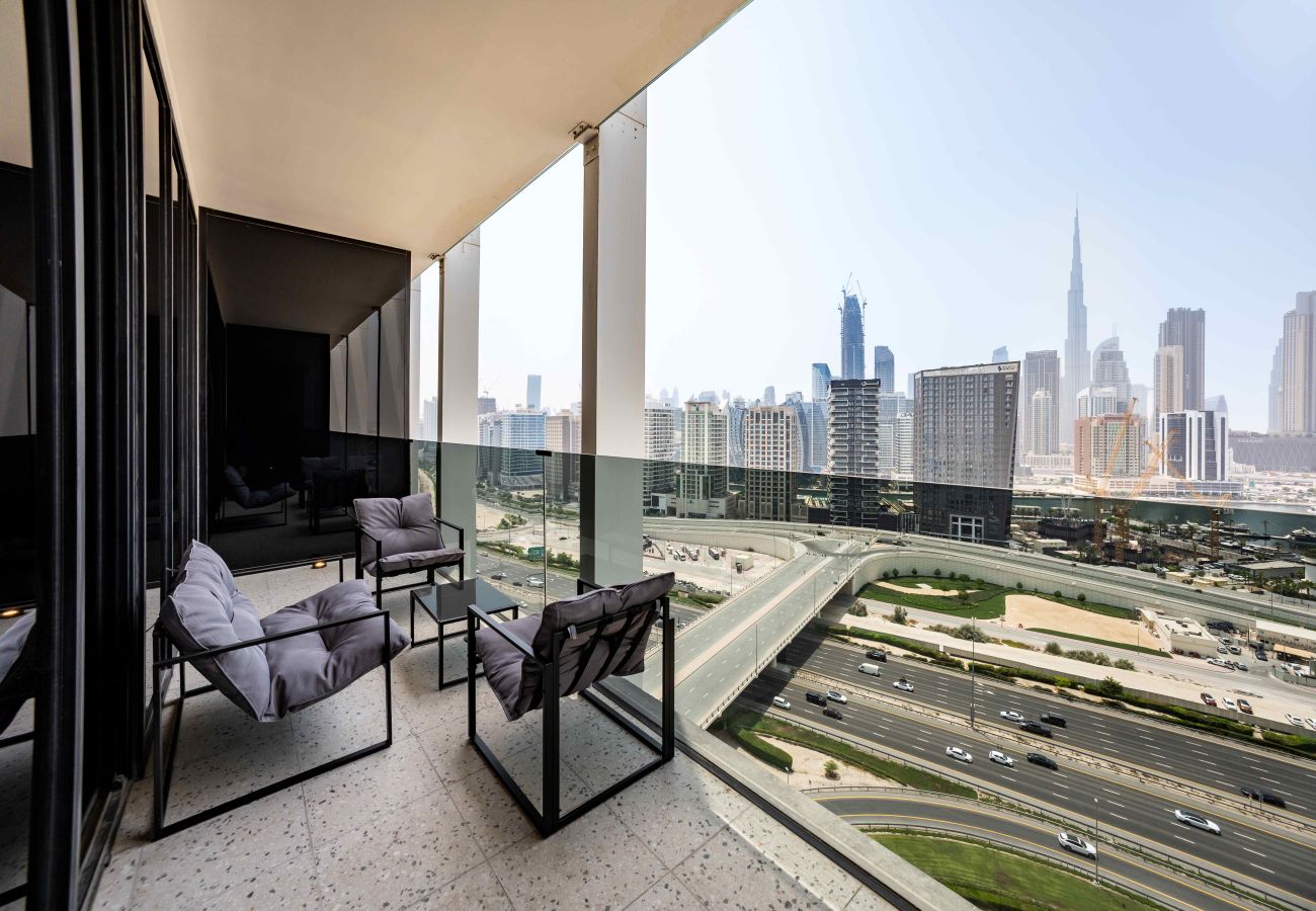 Studio in Dubai - Chic City Studio in Upside w/ Burj View