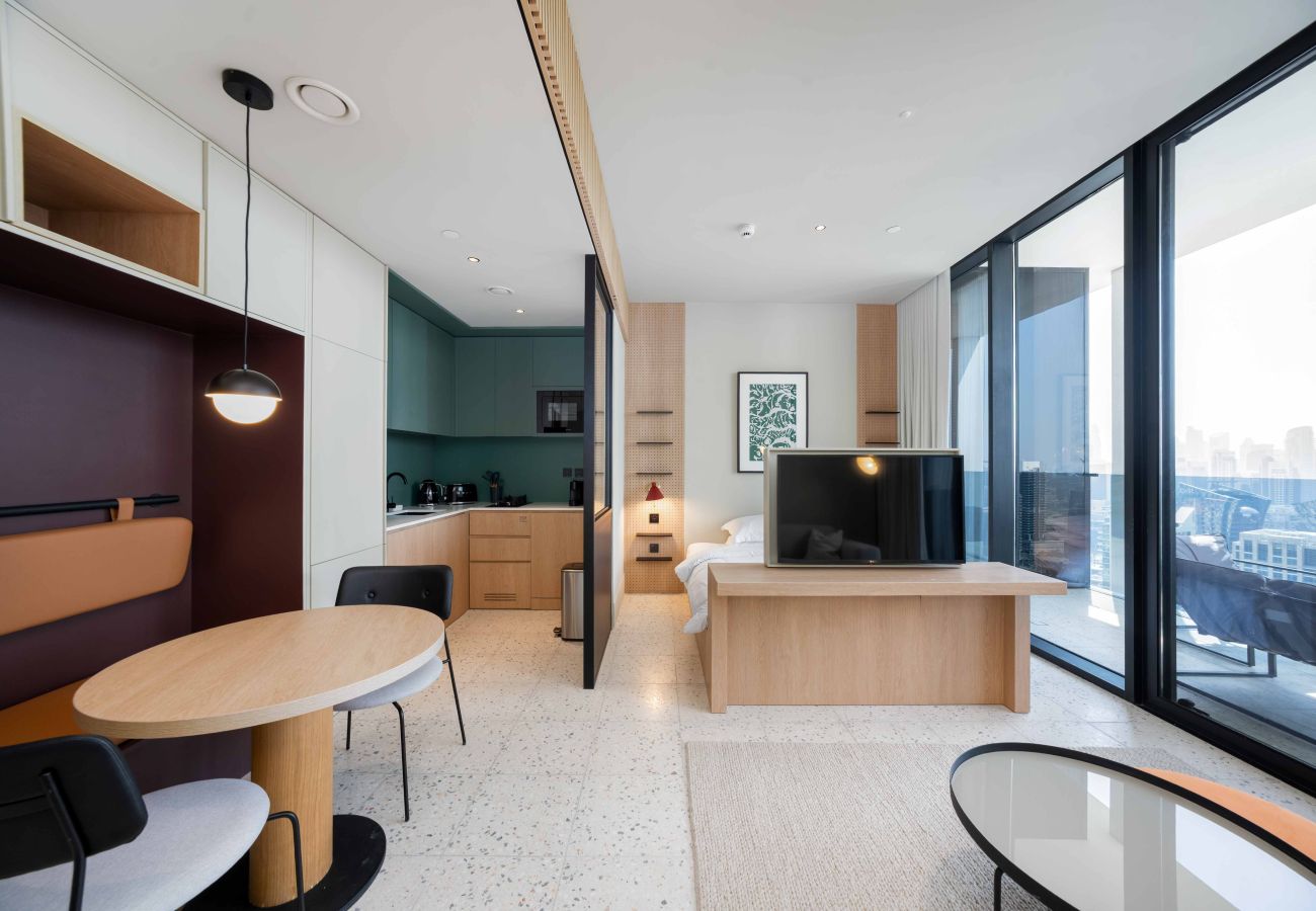 Studio in Dubai - Bright Studio w/ Iconic Burj View