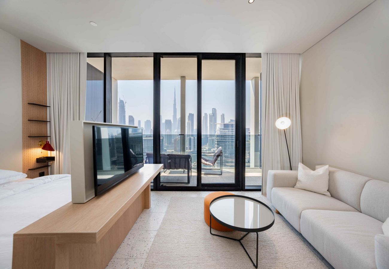 Studio in Dubai - Bright Studio w/ Iconic Burj View