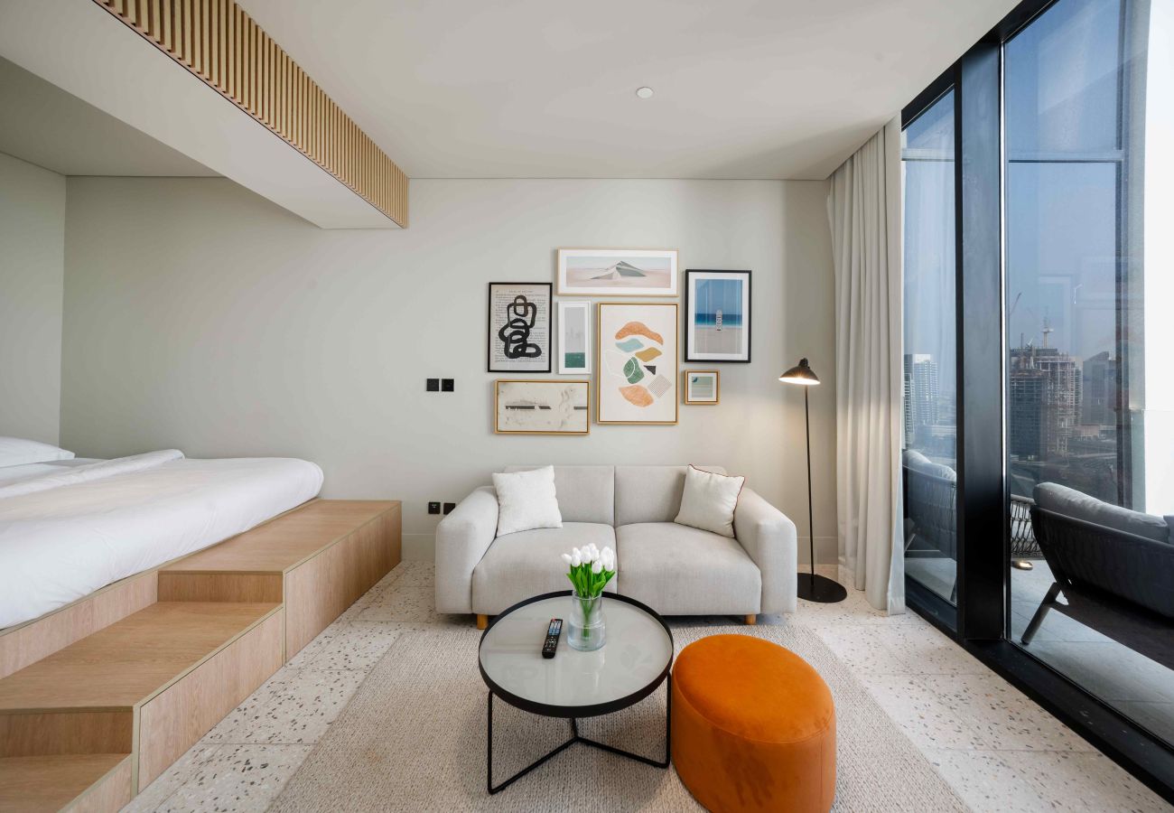 Studio in Dubai - Studio with Balcony in Upside | Burj Khalifa View